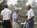 Obama hral na Floride s Mourningom