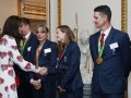 Olympijského víťaza v golfe prijala v Buckinghame kráľovská rodina