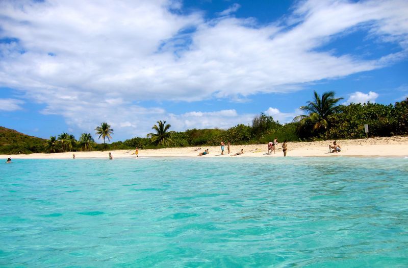 Flamenco Beach na ostrove Culebra v Portoriku