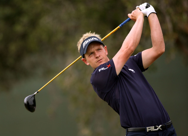 SAN DIEGO - JUNE 14: Luke Donald of England hits his tee shot on the seventh hole during the third round of the 108th U.S. Open at the Torrey Pines Golf Course (South Course) on June 14, 2008 in San Diego, California. (Photo by Donald Miralle/Getty Images)