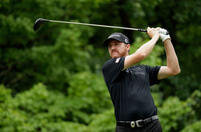 SPRINGFIELD, NJ - JULY 31: Jimmy Walker of the United States plays his shot from the third tee during the final round of the 2016 PGA Championship at Baltusrol Golf Club on July 31, 2016 in Springfield, New Jersey. (Photo by Andy Lyons/Getty Images)